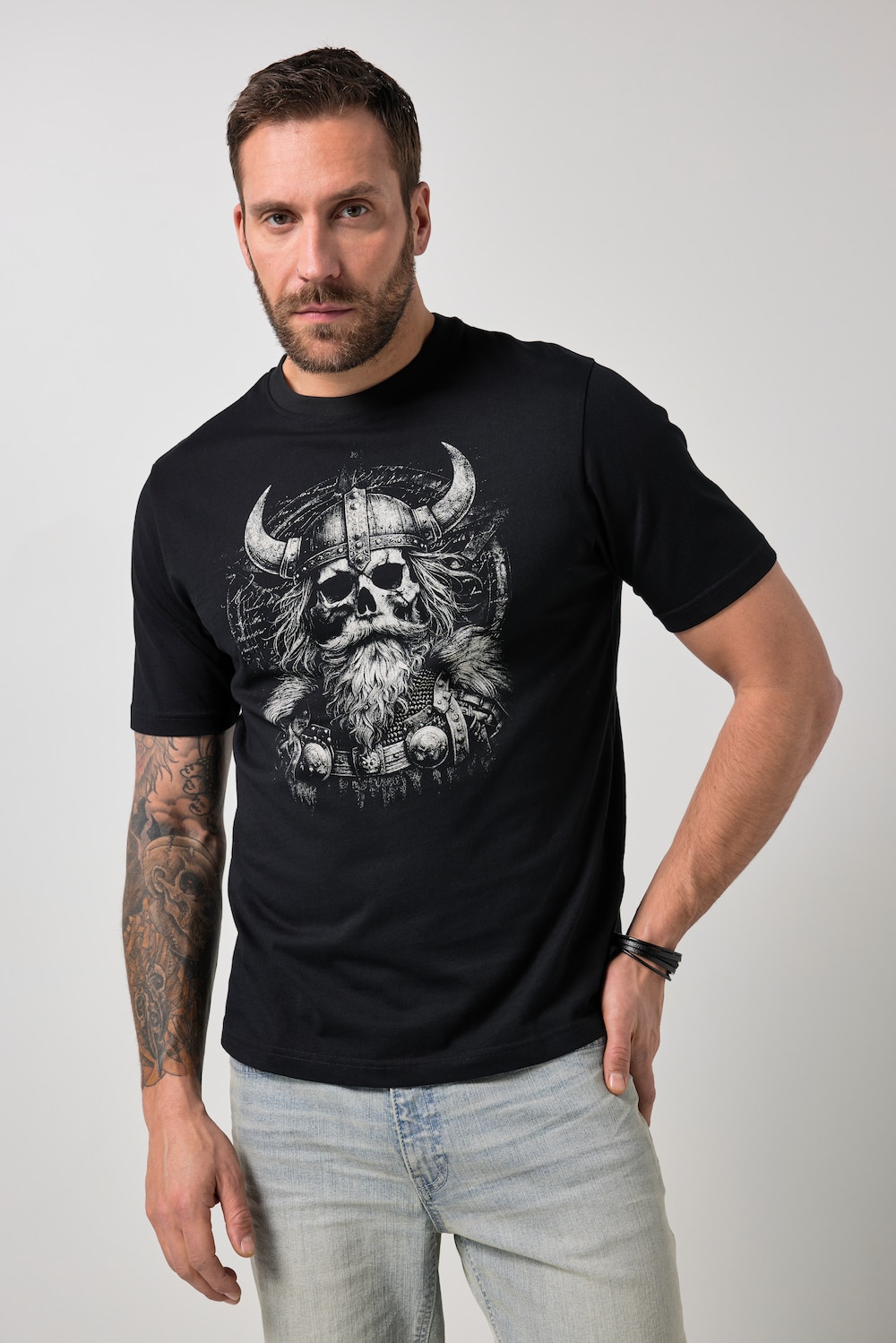 JP1880 T-Shirt, Halbarm, Print, bis 8 XL