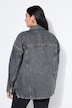 Jeanshemd, oversized, Vintage Look, goldene Ziernieten