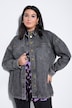 Jeanshemd, oversized, Vintage Look, goldene Ziernieten