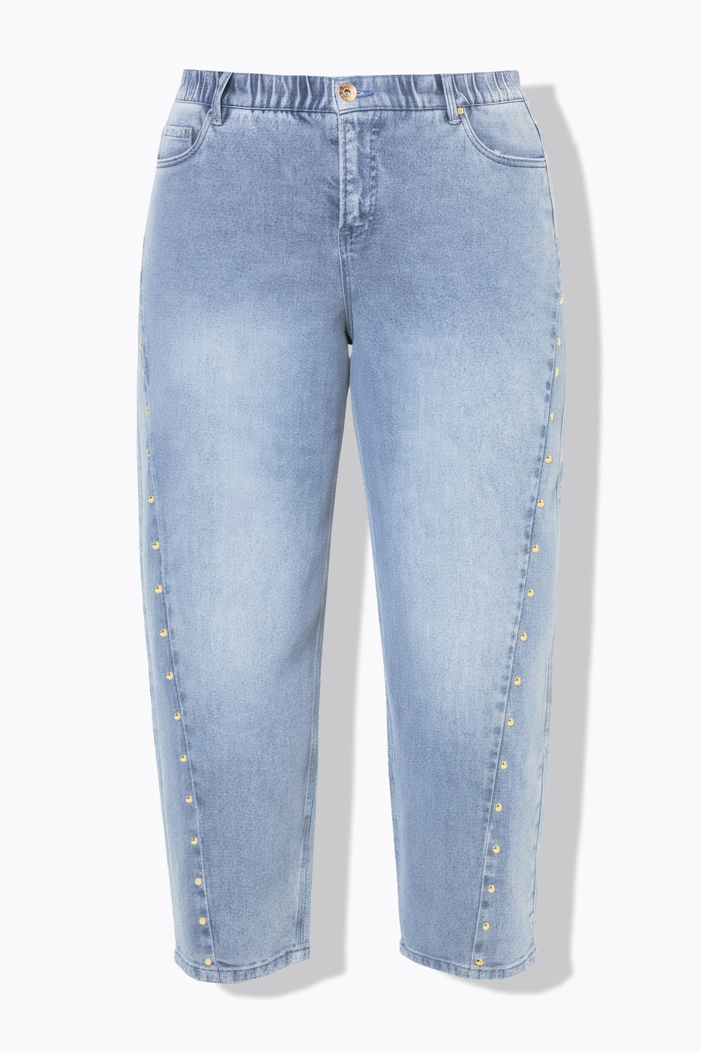 Stora storlekar Barrel-jeans, Dam, blå, storlek: 54, Bomull, Studio Untold
