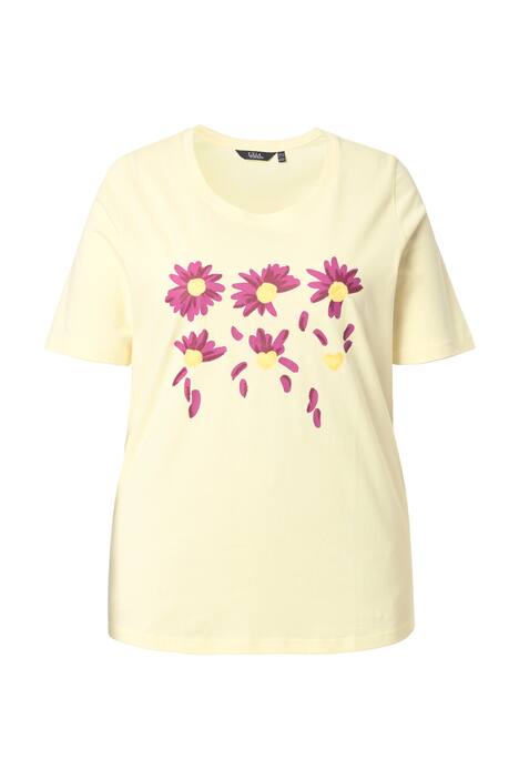 Tričko, květy, Classic, kulatý výstřih, krátké rukávy