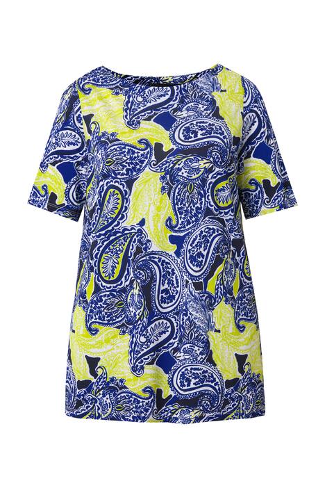 Tričko Slinky s paisley vzorem, áčkový střih, kulatý výstřih, polorukáv