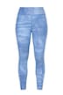 Legíny Lifestyle, denimový potisk, elastický pas