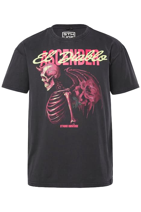 Tričko STHUGE, krátké rukávy, oversize, potisk, vintage vzhled, do 8XL