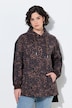 Sweatshirt, Leomuster, Stehkragen, Langarm