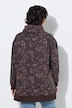 Sweatshirt, Leomuster, Stehkragen, Langarm