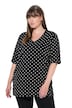 Tričko, puntíky Relax, výstřih do V, krátké rukávy