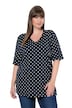 Tričko, puntíky Relax, výstřih do V, krátké rukávy