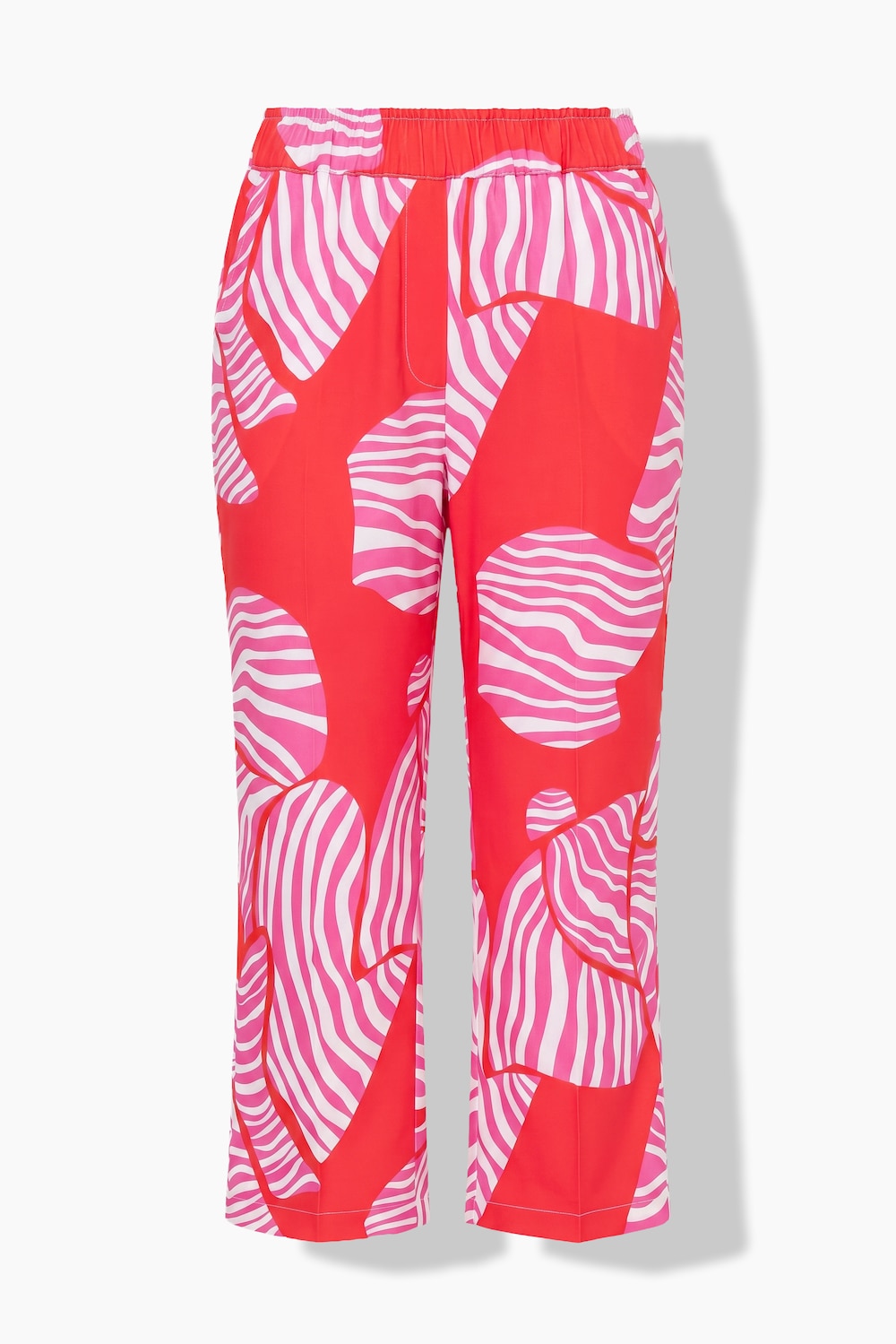 Jersey broek Ruby, strikjes, persplooien, elastische tailleband