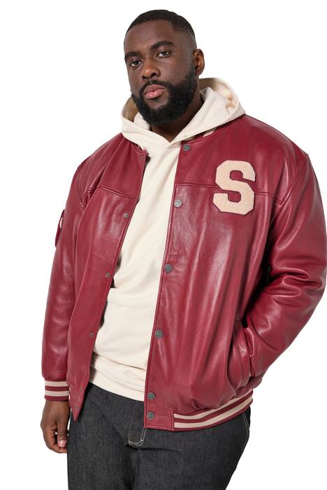 Kožená bunda STHUGE, pravá kůže, bluzon, do 7XL