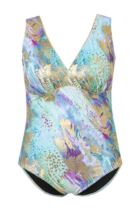 Plavky, vzorované, měkké košíčky, ozdobný pásek