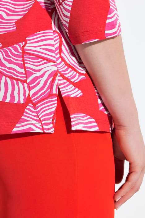 Shirt, Schleifen, Classic, V-Ausschnitt, 3/4-Arm