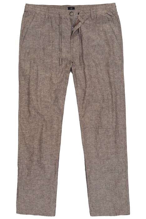 Kalhoty ze směsi lnu, stahovací pas, do velikosti 72