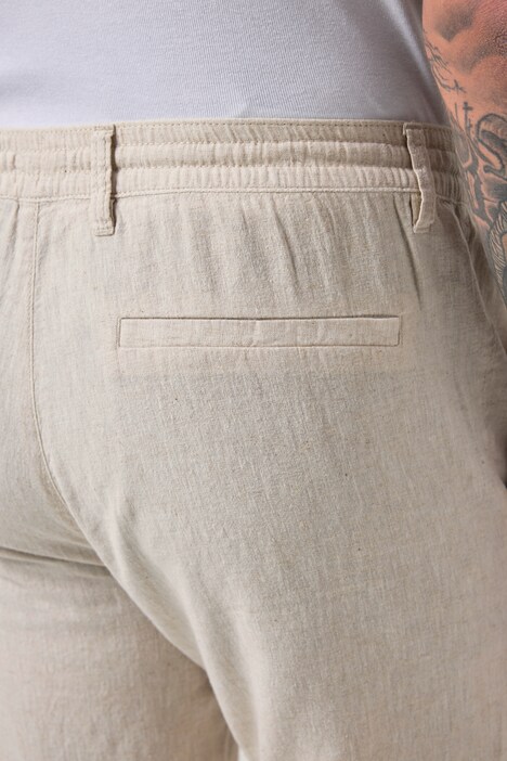 broek van linnenmix, elastische instapband, tot 72