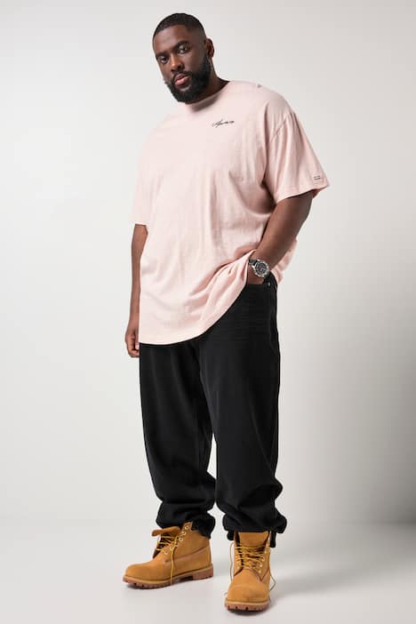 STHUGE T-shirt, korte mouwen, oversized, print op de achterkant, tot 8XL