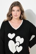 Pullover, bequeme Passform, Herz-Motiv