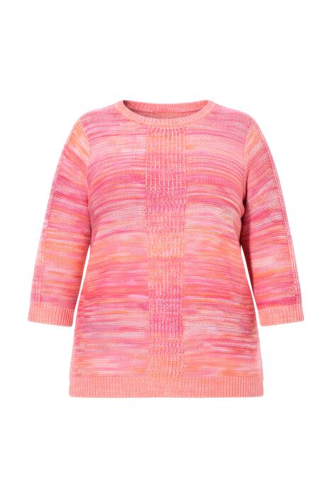 Svetr, pohodlný střih, melanž úplet