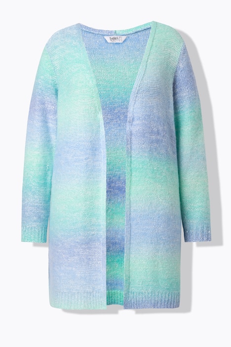 Strickjacke, Straight Fit, Farbverlauf, Pailletten