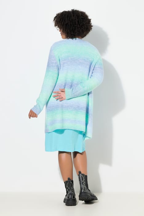 Strickjacke, Straight Fit, Farbverlauf, Pailletten