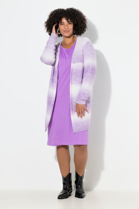 Strickjacke, Straight Fit, Farbverlauf, Pailletten