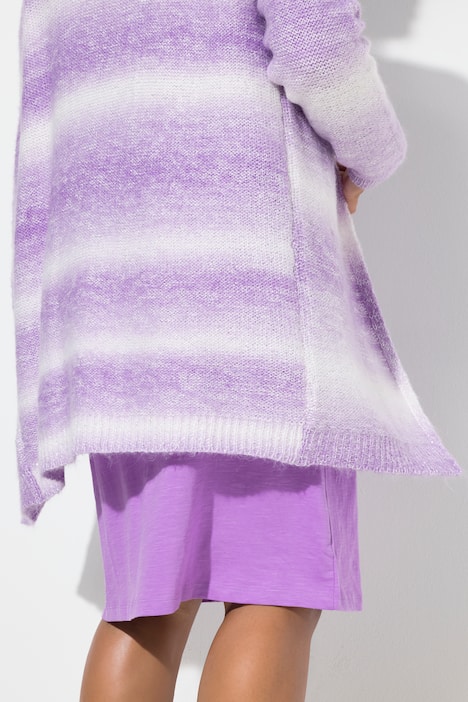 Vest, straight fit, kleurverloop, pailletten