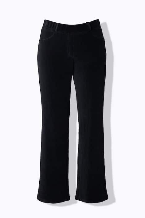 Pantaloni modello Mary in velluto a coste con cotone biologico e cintura elastica