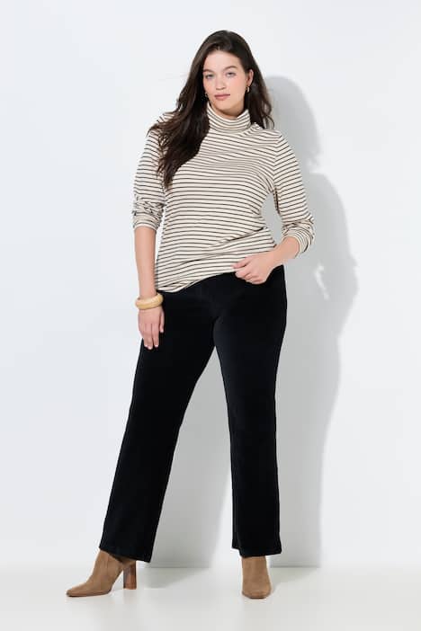 Corduroy instapbroek Mary, elastische tailleband, biologisch katoen