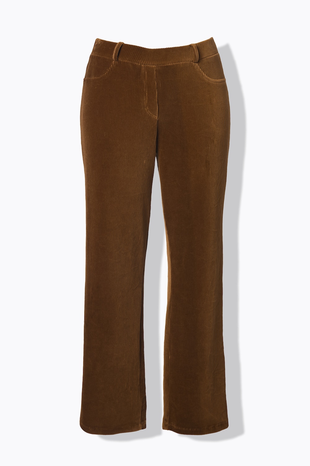 Große Größen Cord-Schlupfhose Mary, Damen, braun, Größe: 44, Baumwolle, Ulla Popken