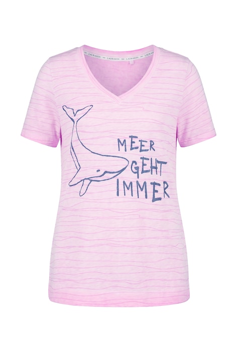 Tričko, 1/2 rukáv, V výstřih, barveno technologií Cool Dye