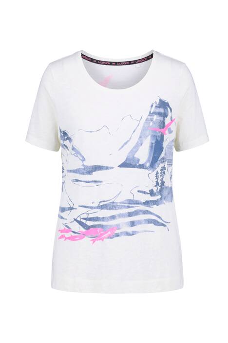 Tričko, 1/2 rukáv, kulatý výstřih, barveno za studena, OEKO-TEX