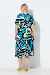 Neon Geometric Print Dress