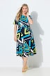 Neon Geometric Print Dress