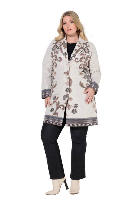 Blejzrová bunda, A střih, potisk výšivky, klopový límec