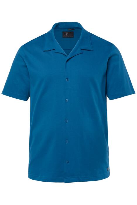 Žerzejová košile JP1880, krátké rukávy, Cuba límeček, Cuba střih, do 8XL