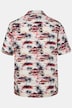 JP1880 Hemd, Halbarm, Cuba-Kragen, Alloverprint, Cuba Fit, bis 8 XL