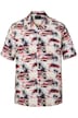 Košile, krátké rukávy, límec Cuba, celoplošný potisk, střih Cuba, do velikosti 8XL