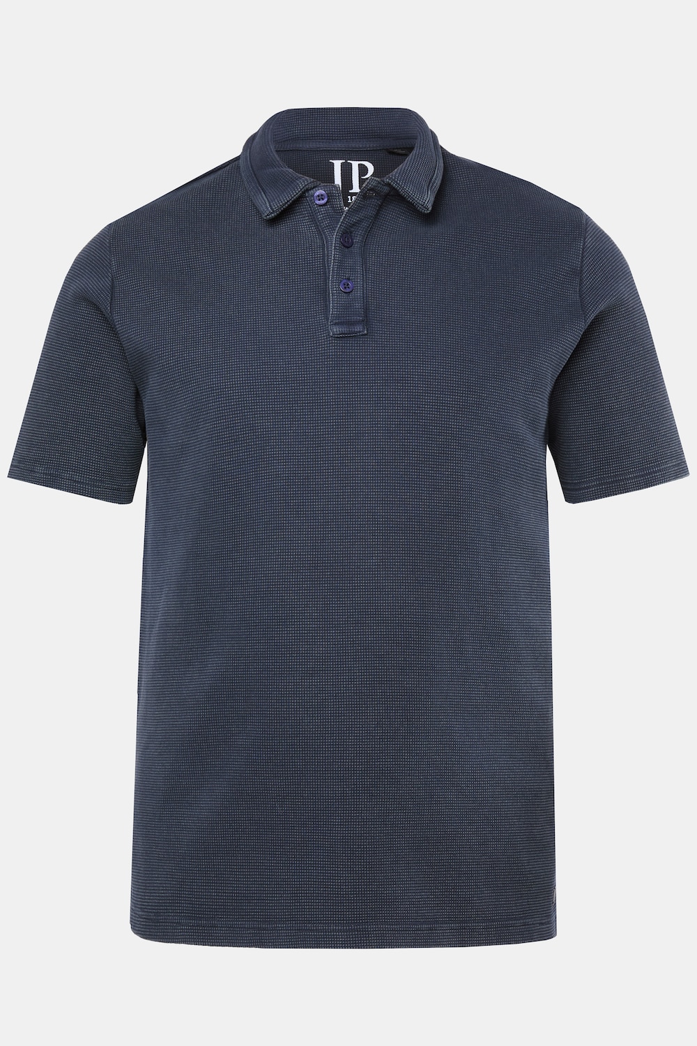 Polo JP 1880 à manches courtes, tissu gaufré, style vintage - jusqu'au 8 XL