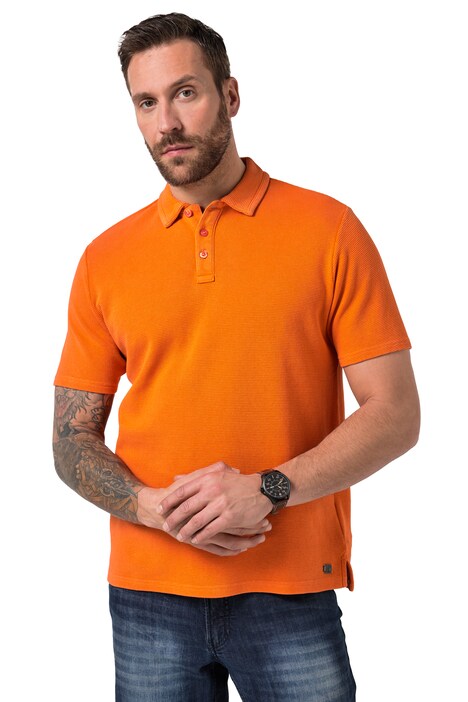 polokošile, krátké rukávy, vaflová textilie typu piké, vintage look, až do 8XL