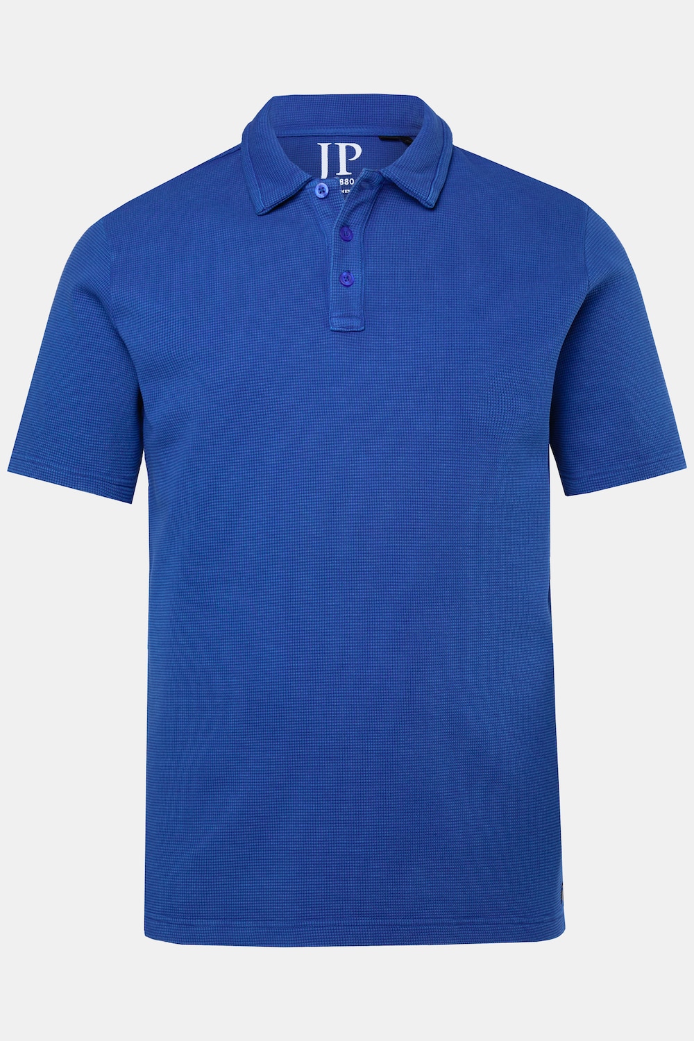 Polo JP 1880 à manches courtes, tissu gaufré, style vintage - jusqu'au 8 XL