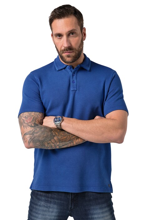 polokošile, krátké rukávy, vaflová textilie typu piké, vintage look, až do 8XL