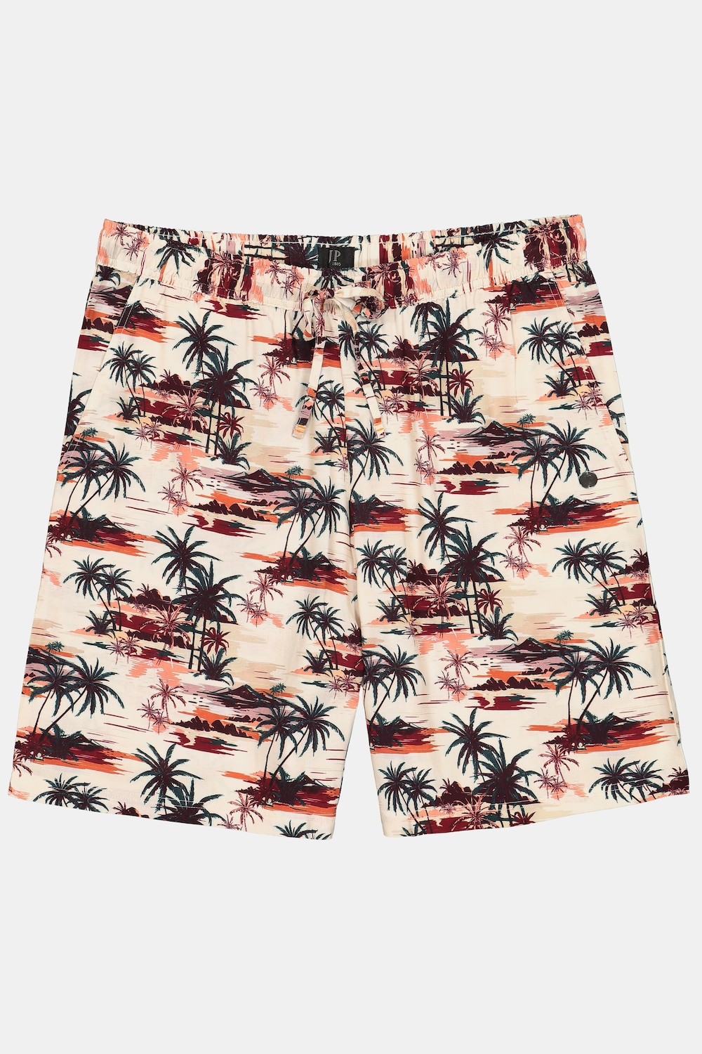 JP1880 Bermuda, Schlupfbund, Viskose, Alloverprint, bis 8 XL