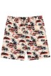 šortky, stahovací pas, viskóza, celoplošný potisk, až 8XL
