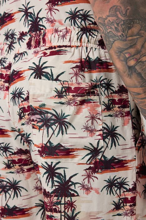 JP1880 Bermuda, Schlupfbund, Viskose, Alloverprint, bis 8 XL