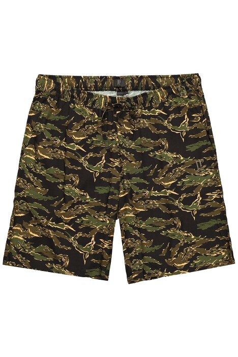 šortky, stahovací pas, viskóza, celoplošný potisk, až 8XL