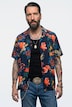Hemd, Halbarm, Cuba-Kragen, Alloverprint, Cuba Fit, bis 8 XL