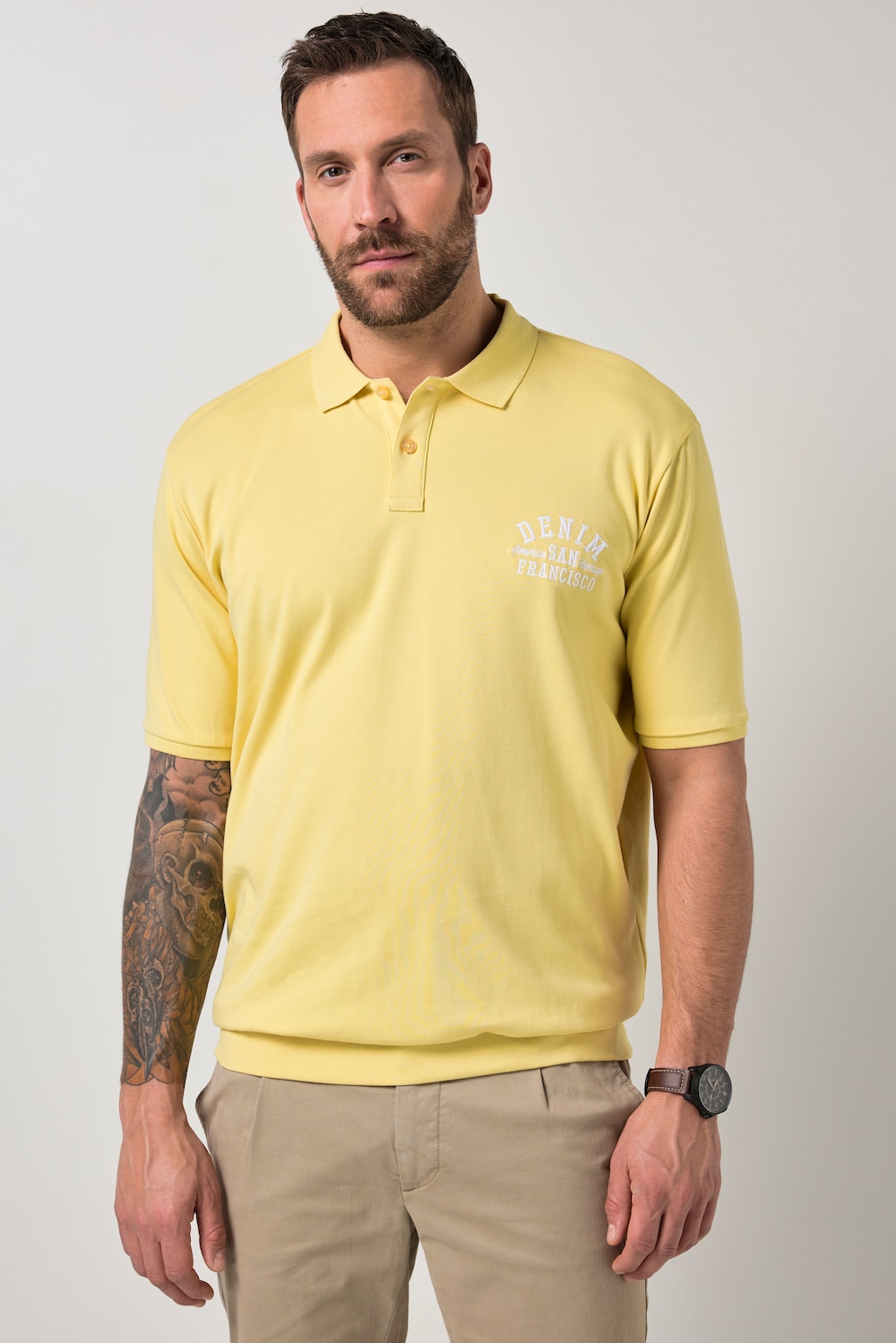 JP1880 Poloshirt, Bauchfit, Halbarm, XXL bis 8 XL