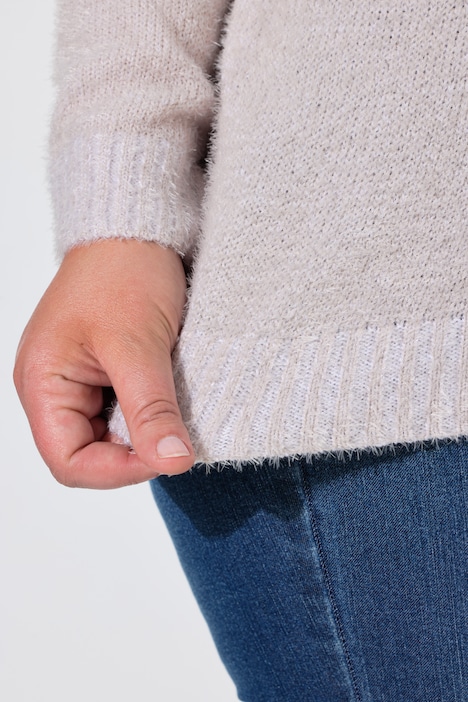 Pullover, bequeme Passform, Stehkragen
