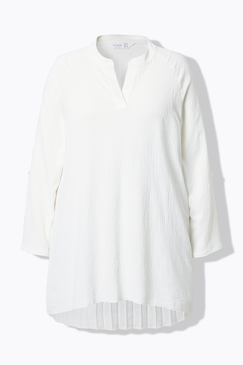 Stora storlekar Blus, Dam, vit, storlek: 48, Polyester, Mia Moda