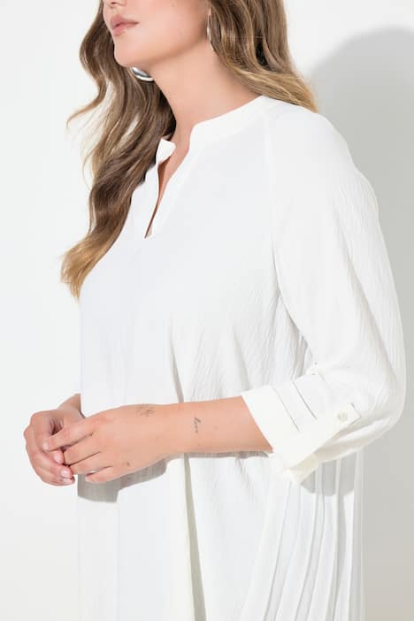 Blouse, A-lijn, geplooide rug, lange raglanmouw