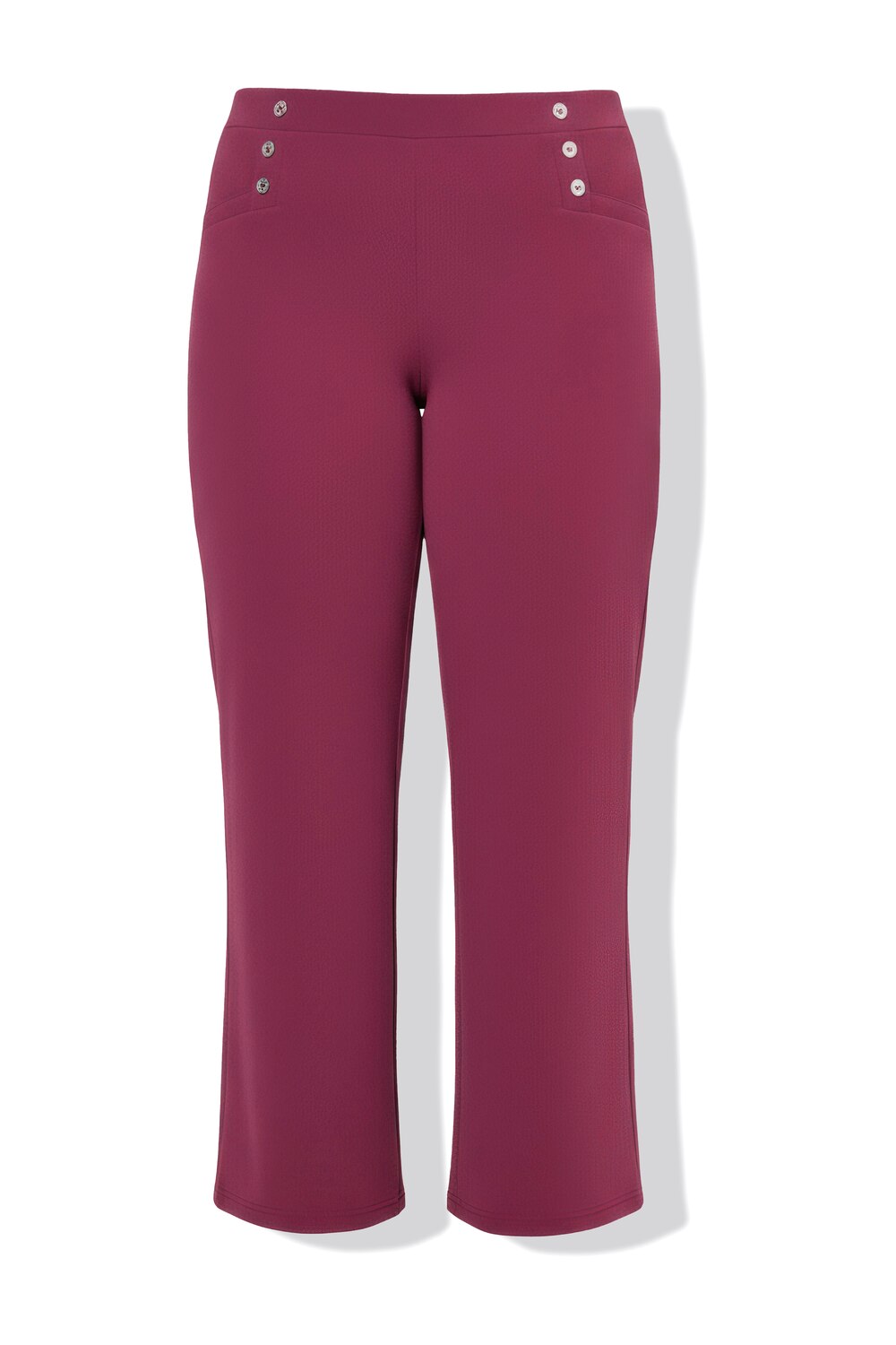 Stora storlekar Jerseybyxa, Dam, rosa, storlek: 48, Polyester, Mia Moda